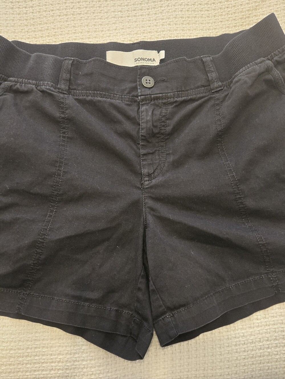 Sonoma Bundle Women’s Casual Shorts Trio - Red, Navy, Black - Size 12 - Picture 10 of 13